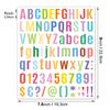Colorful Letter Stickers 1 Inch Korean Ins Style Festival Party Decoration Mobile Phone Case DIY Handbook Material Stickers