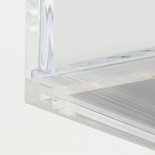 MUJI Overlapping Acrylic Case 2 Tier Drawer with Lid Approx. Width 17.5 x Depth 13 x Height 9.5cm 47380965