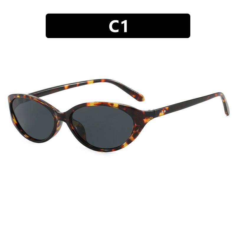 Cat eye sunglasses Korean version of Internet celebrities with the same new sunglasses retro concave women s sunglasses advanced sense As shown in the picture