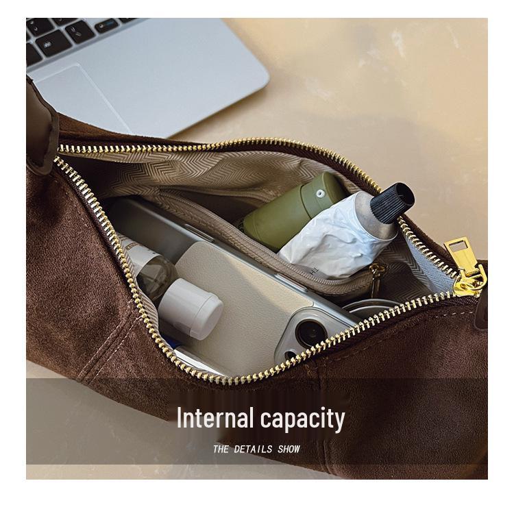 Women's Retro Large Capacity Crossbody Bag - New Textured Design, Versatile & Casual Daily Underarm Bag