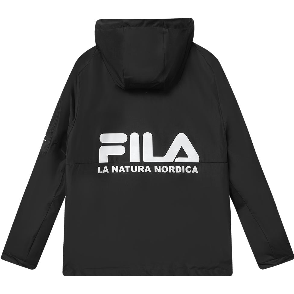 FILA Official 2023 Winter New Two-Piece Jacket Set Fashion Outdoor Casual Comfortable Functional Style Men Jacket Black F11M349701F-BK