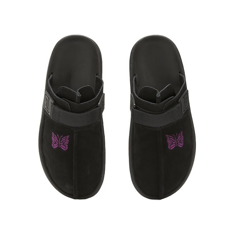 Needles X Reebok Beatnik Slides Black Unisex Sneakers Core-Black Extreme-Purple 100207686