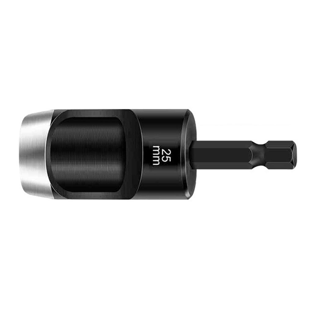 Leather Hole Punch 1/4inch Handle Extended Hex Shank Drill Carbon Steel Hollow Punch for Fabric and Leather Working