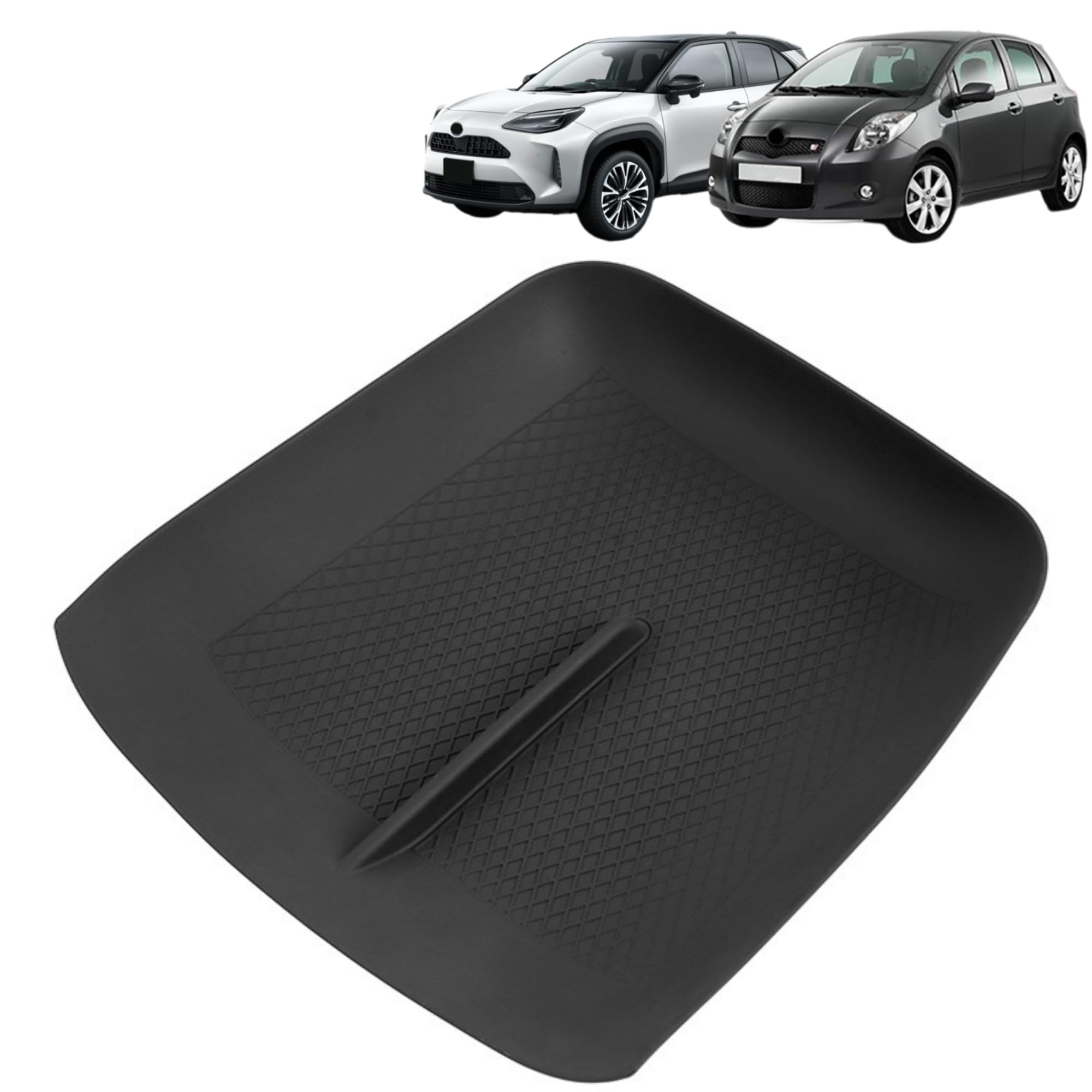 

DodoxDIY Compatible New Yaris Cloth Dedicated Accessory Center Console Silicone Pad Tray Tray Anti-Slip silicone чёрный