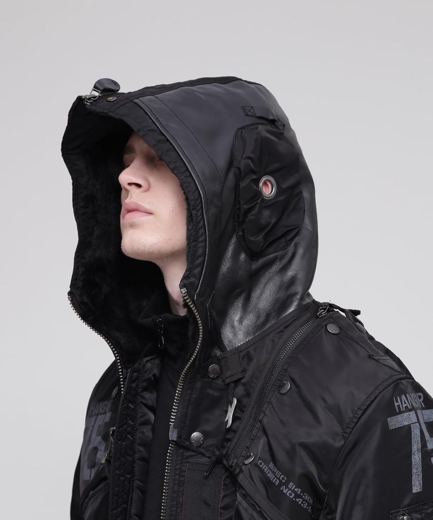 Avirex Remodel Mark 2 6182195 008 MA-1 Men's 783-8252056 (XXL, Black)
