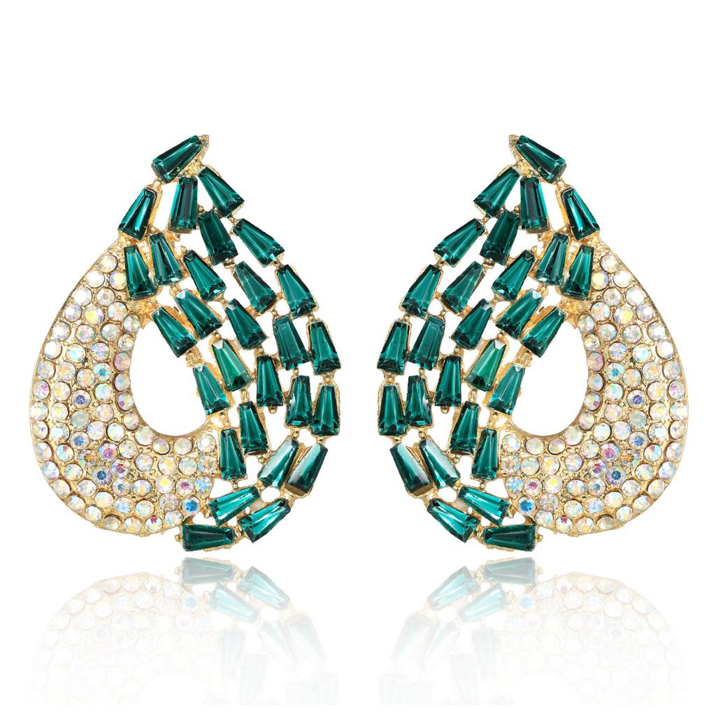 Elegant Water Drop Earrings With Cubic Zirconia For Womens Fashion Accessory