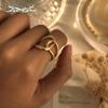 European-American Minimalistic Stainless Steel Ring: Elegant, Cold Style Women's Jewelry