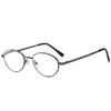 Retro Small Oval Anti-blue Light Computer Reading Glasses Women Man Metal Full Frame Glasses Diopter +1.0 To +4.0