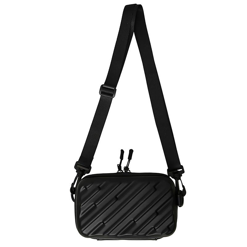 Personlighet Enkel Lett Boksveske Diagonalstripet Skulderveske Unisex Allsidig Crossbody-veske Telefonvesker