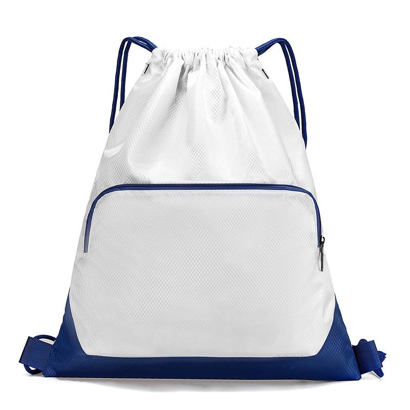 Drawstring Backpack with Drawstring and Drawstring Pockets, Large Capacity Waterproof Sports and Fitness Bag for Men and Women, Travel Backpack