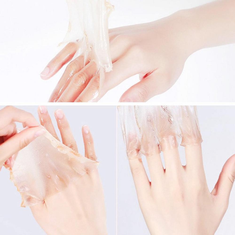 Honey Milk Hand Mask Moisturizing and Smoothing Hands Exfoliation Hand and Foot Care Peel-off Hand Wax