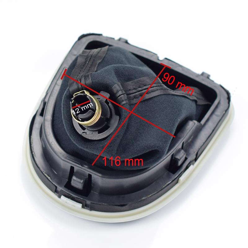 For Seat Leon 1P 2005 2006 2007 2008 2009 2010 2011 2012 Car-Stying MT 5 6 Speed Car Gear Stick Shift Knob With Leather Boot