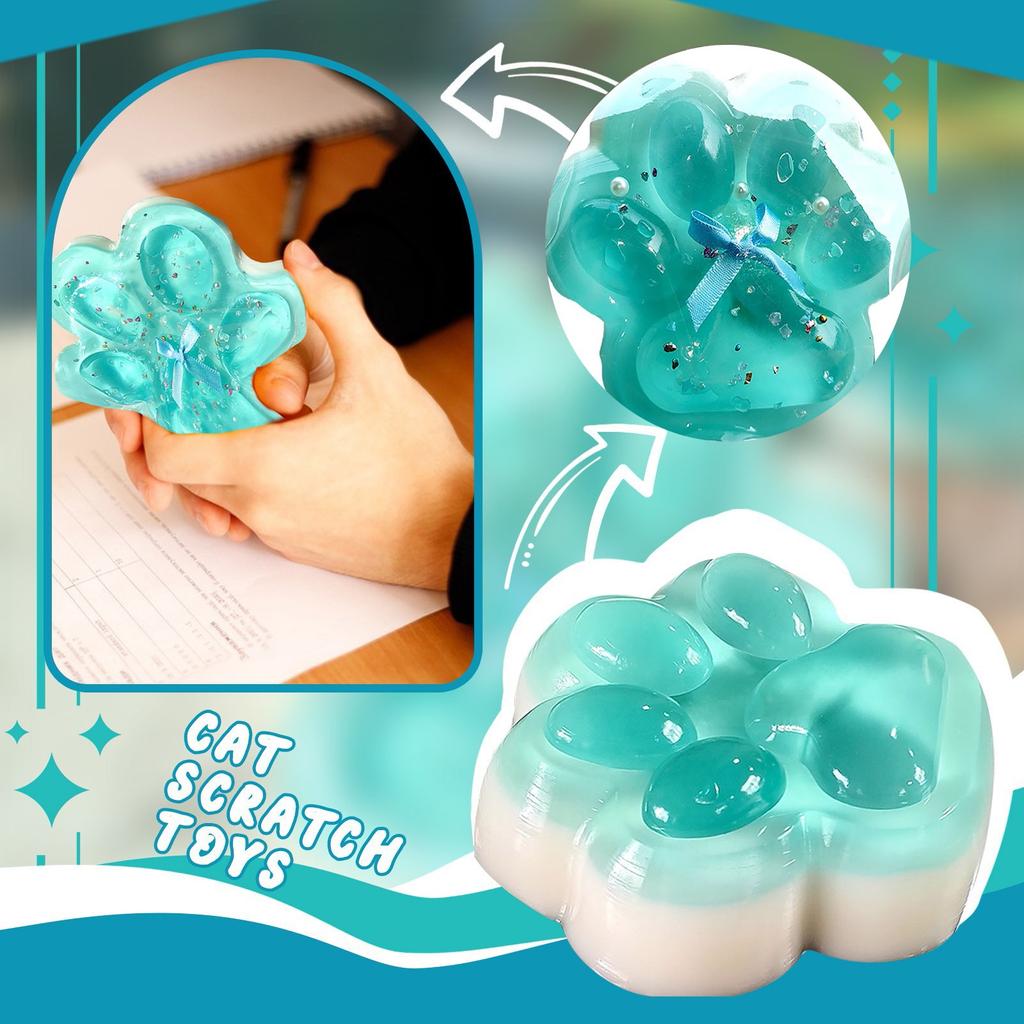 Funny Gift Squeeze  Squeeze Cat Paw S Sticky Abreact Decompressing Pinching Cat Paw Soft Relief Relax S