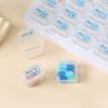 Organizator de medicamente portabil pentru 30 de zile, cu capacitate mare și design transparent, compact