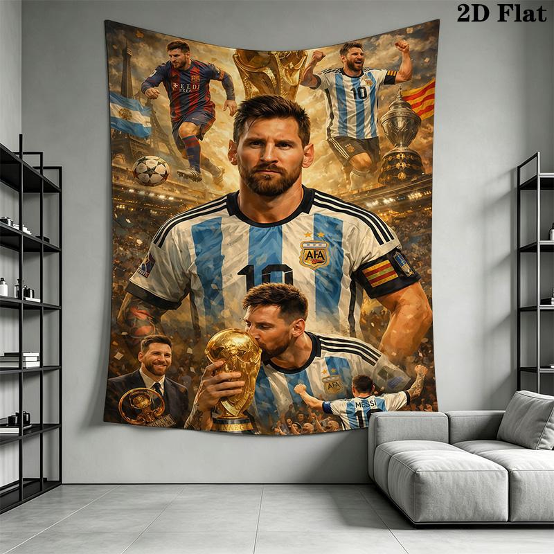 Messi'S Unicef Collaboration Threepiece Set 1 Duvet Cover 2 Pillowcase Without Core Christmas Birthday Gift Duvet Cover And Pillowcase