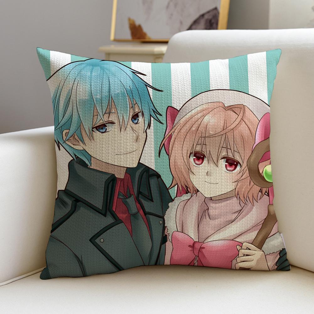 Recovery of an MMO JunkieS Cushion Cover Breathable and skinfriendly linen pillowcase square removable and washable cushion 30X30cm