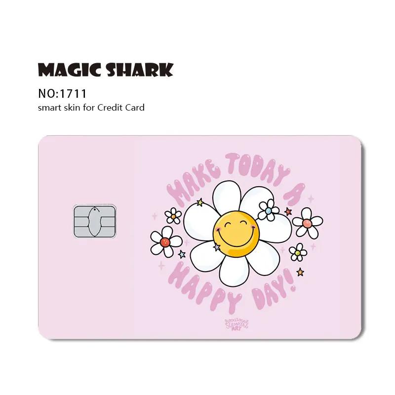 100% New Arrival Conch Money Bow Anime Speend or Save Meme Credit Card Film Debit Card Sticker Skin