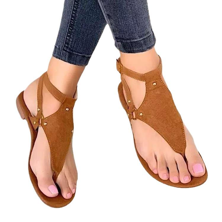 Women's Summer Casual Thong Sandals - New Style, Large Sizes, Flat Beach Sandals