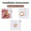 4pcs Women's Elegant Rhinestone Faux Pearl Button Set - Multiple Styles Available, Detachable Clip Design, Suitable for Dresses/Suits/Shirts