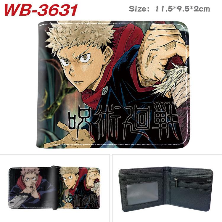 Jujutsu Kaisen Anime Wallet Gojo Satoru Yuji Itadori Print Short Bifold Card Holder Coin Purse PU Leather for Men Women 1pcs