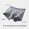 YOUKESHU Men's Modal & Silk Antibacterial Boxer Briefs (3-Pack)