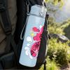 1PC Pink Tiger Ink Splash Art Print 750ml Color Plastic Sports Water Bottle Leakproof Flip Straw Lid Suitable for Sports Office Home Use