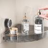 ZISIZ Transparent Corner Suction Cup Shower Caddy (2-Pack)