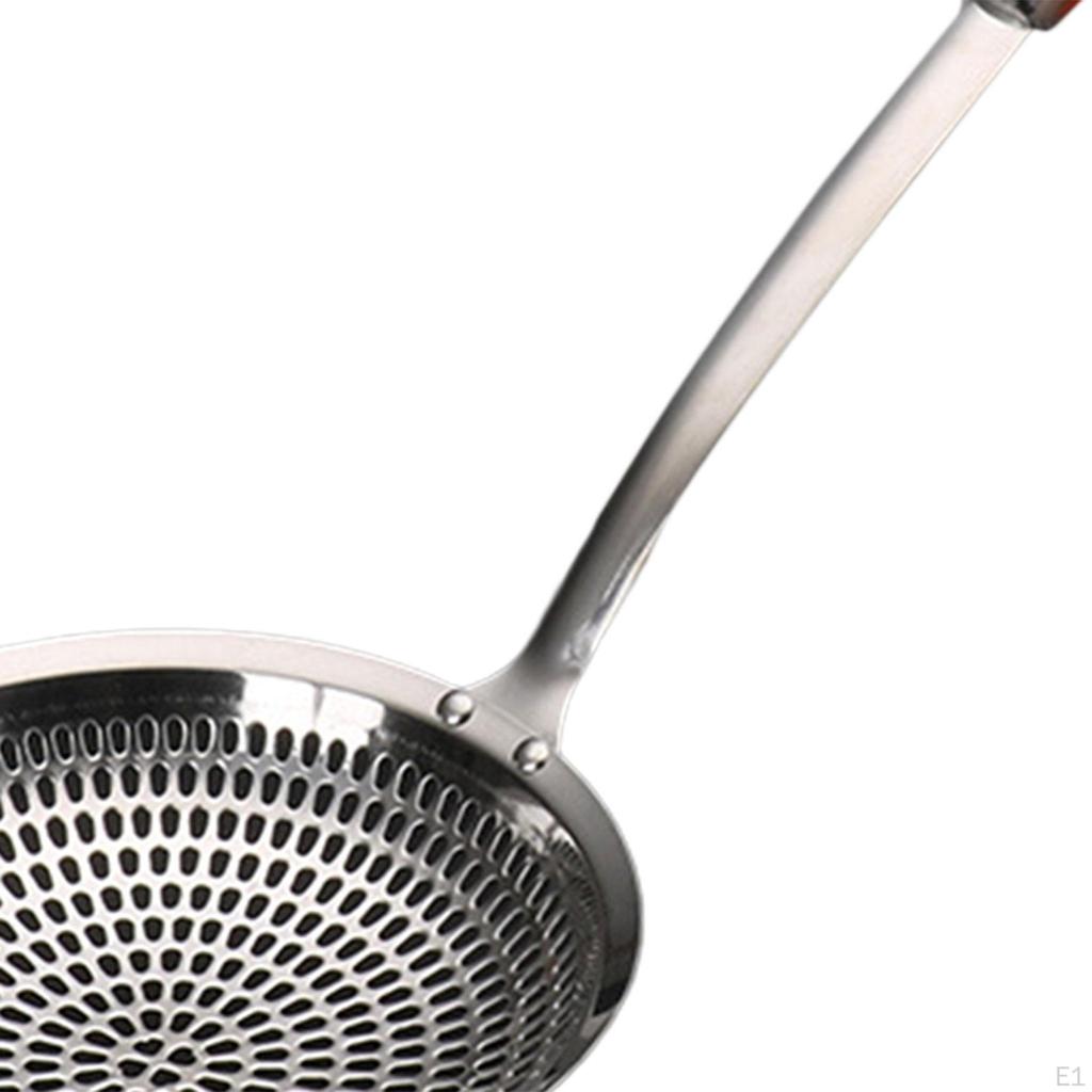 Skimmer Slotted Spoon Cooking Colander Comfortable Grip Strainer for