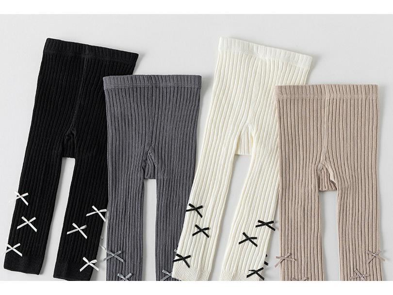 Baumwoll-Tights mit hoher Elastizität für Mädchen - Frühjahrs- & Herbst-Leggings für Säuglinge, Kleinkinder & Kinder