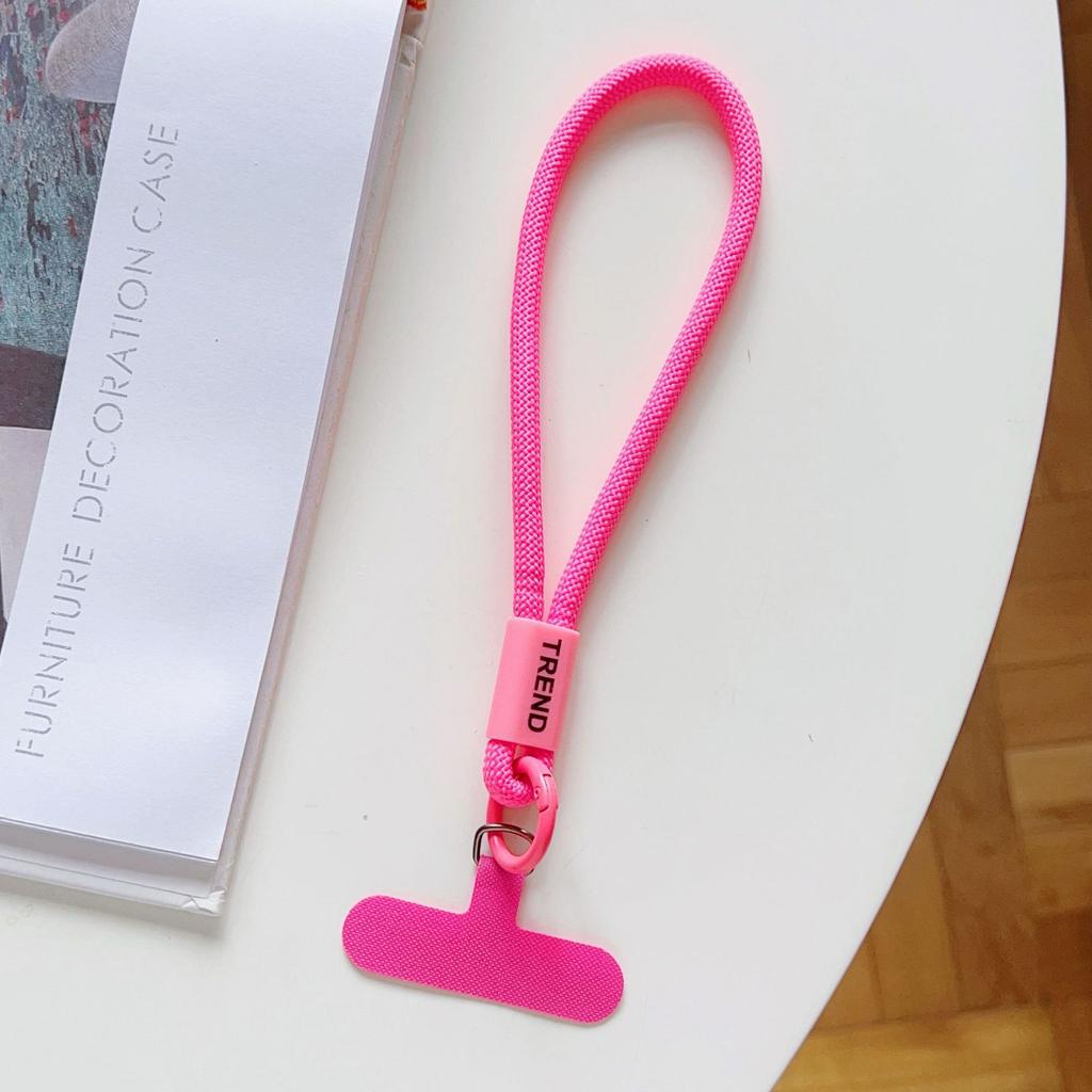 Adjustable Phone Wrist Strap Chain Fashion Simple Candy Color Mobile Phone Lanyard Universal Anti-lost Keychain Cellphone Strap
