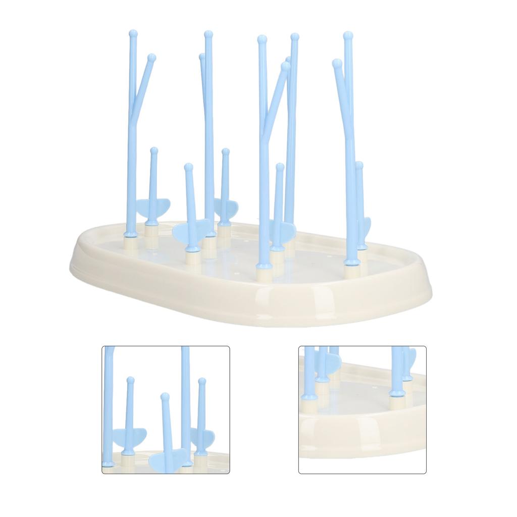 Feeding Bottle Drying Rack Collapsible Portable Baby Feeding Bottle Drying Draining Rack