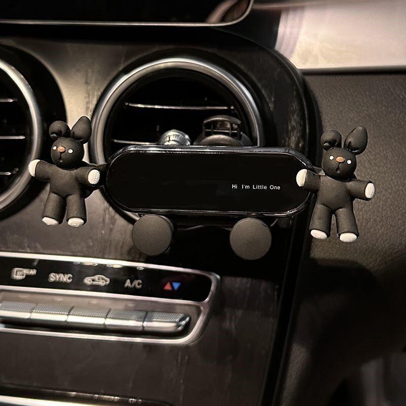 Mobile Phone Car Bracket Car Navigation Special Cute Car Fixed Car Support Frame Women Air Outlet Mobile Phone Holder