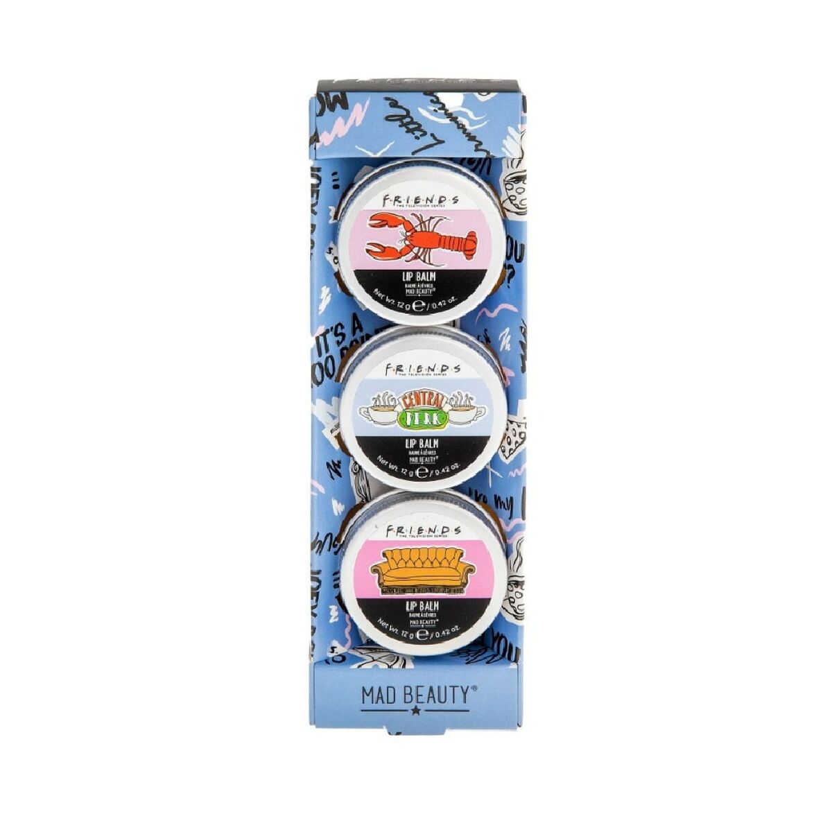 

Бальзам для губ Mad Beauty Friends, 3 шт.
