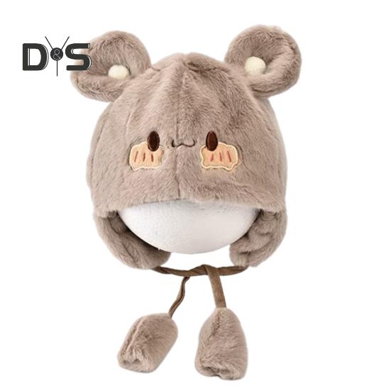 

Зимние теплые детские шапки, шапка-ушанка для малышей с мягкими подушечками, унисекс, детская снежная шапка, флисовая теплая шапка с подгибкой для новорожденных