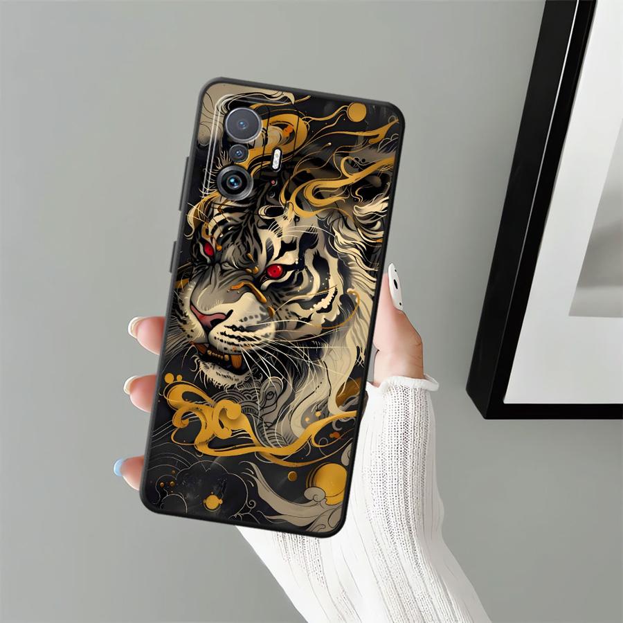 Funda Phone Cover Case for Xiaomi Mi 11 11T 13 Lite 14 12X 10T 12 12T Pro Cool Tiger Lion