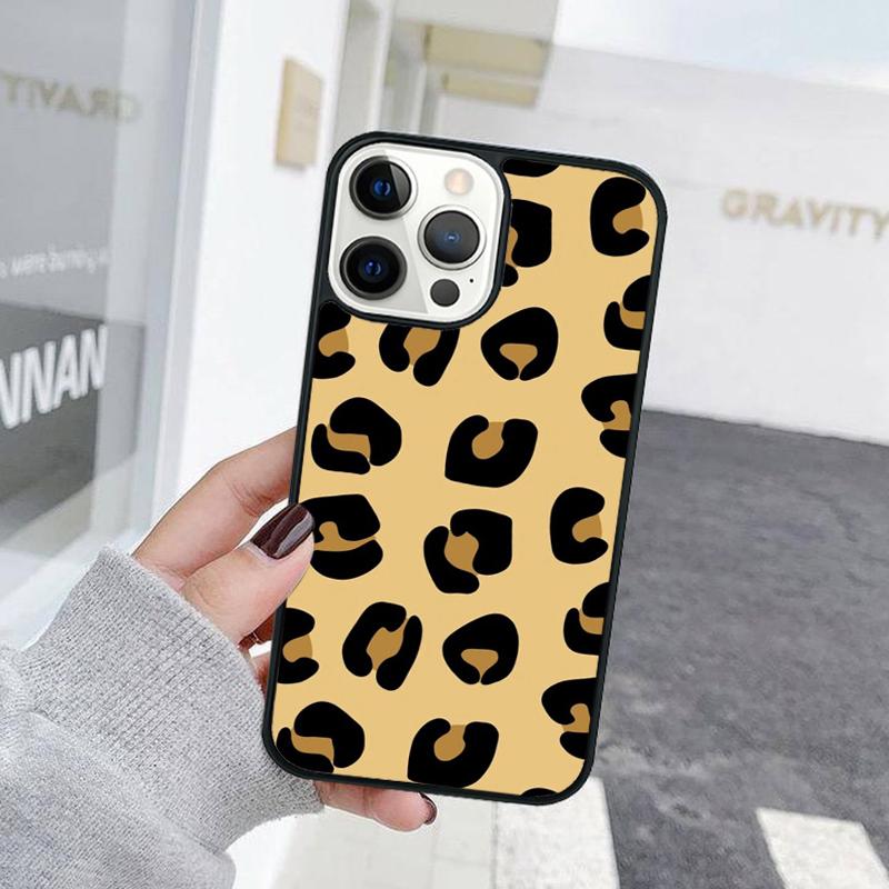 Fashion Leopard Print Phone Case For iPhone 17 Air 15 16 Cover  11 13 14 Pro Max 12 Plus Max Fundas