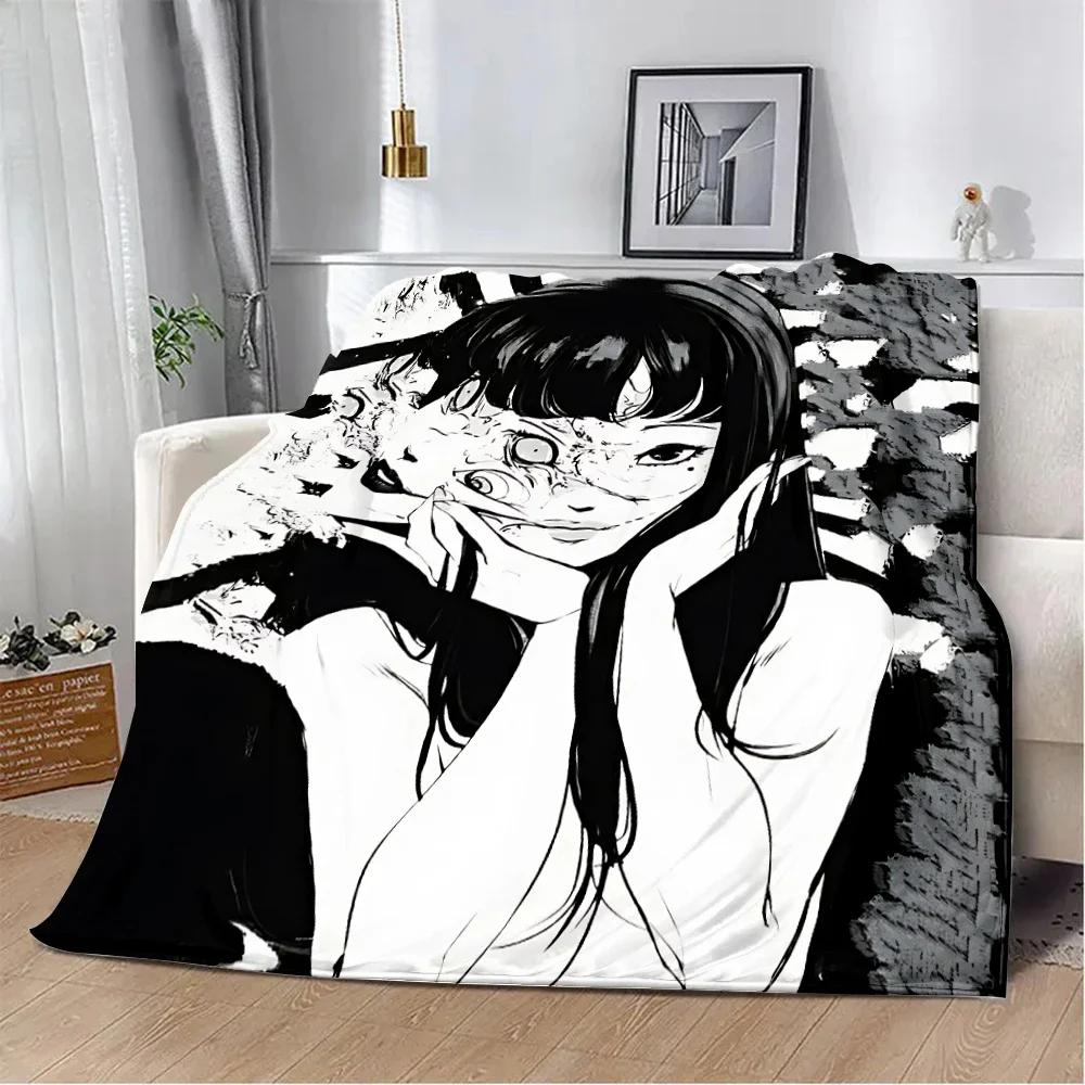 Thriller Manga Junji Ito Tomie Printed Blanket Picnic Blankets Warm Blanket Soft and Comfortable Home Travel Birthday Gift