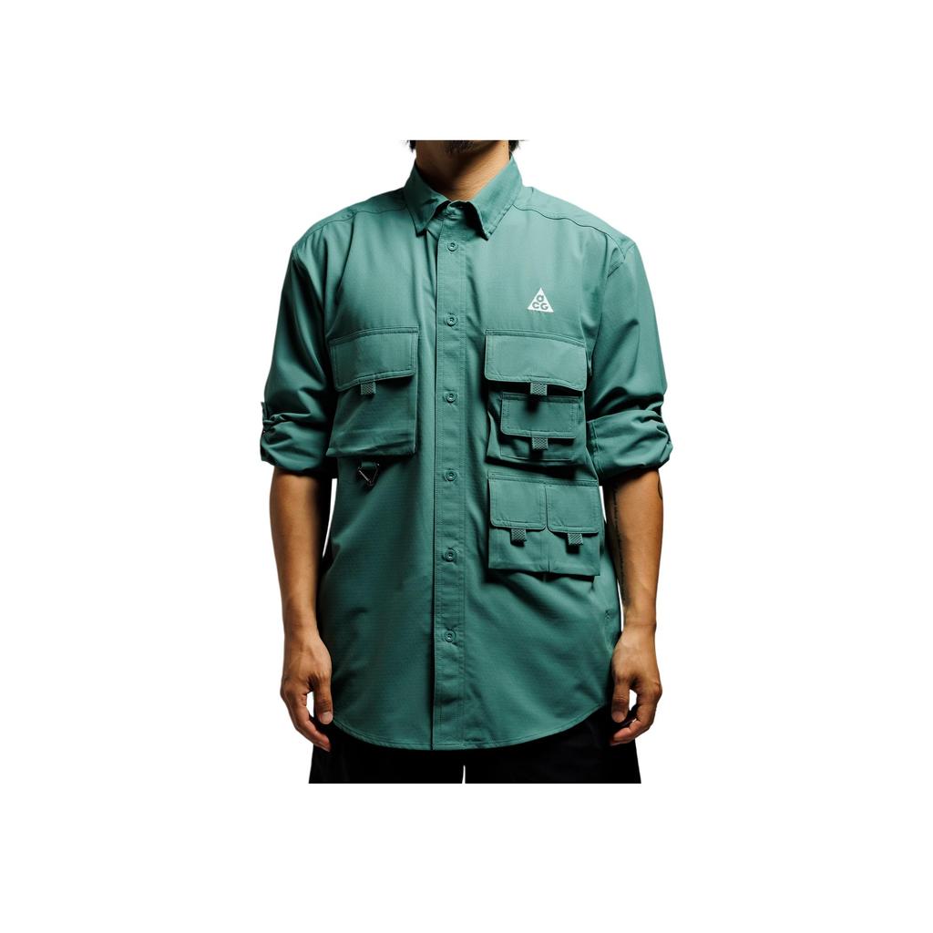 Nike ACG Dry Fit UV Devastation Trail Solid Color Multi-Pocket Casual Stretch Breathable Sun Protection Quick-Dry Long Sleeve Shirt DN3937-361