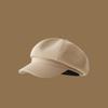 Windproof Beret Cap Solid Color Painter Peaked Hat  Autumn Winter Girl Accessories