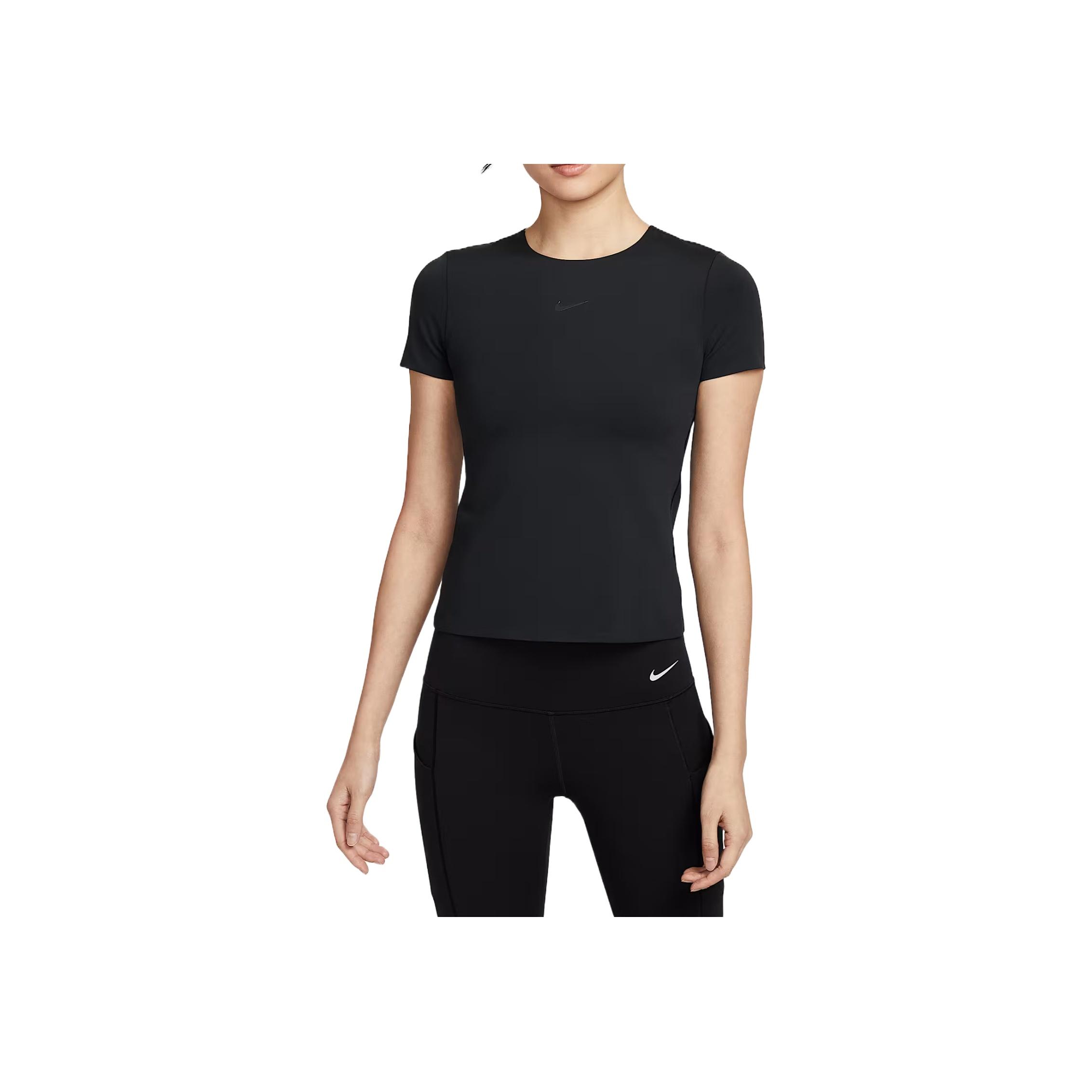 

Nike Comfortable Fashionable Simple Versatile Solid Color Short Sleeve Regular T-Shirt Women Tops Black HQ8080-011 S