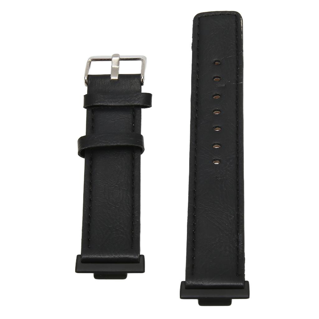 Leather Smartwatch Strap Comfortable Replacement Smartwatch Band Wristband for Watch FIT 2