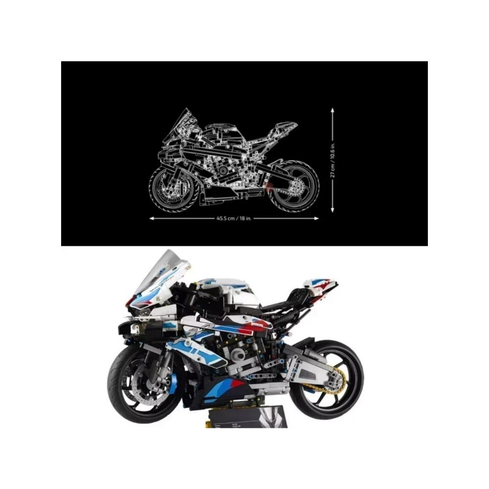 New Motorcycle Building Bocks Simulation Motorcycle Model Decoration Assembly Model Difficult Toy Boy Educational Creature Gifts