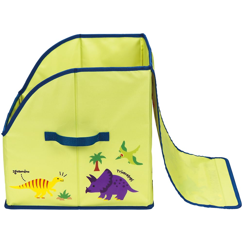 Skater Dinosaur School Backpack Storage Case with Dividers and Lid Cover for Organizing SRBX1-A