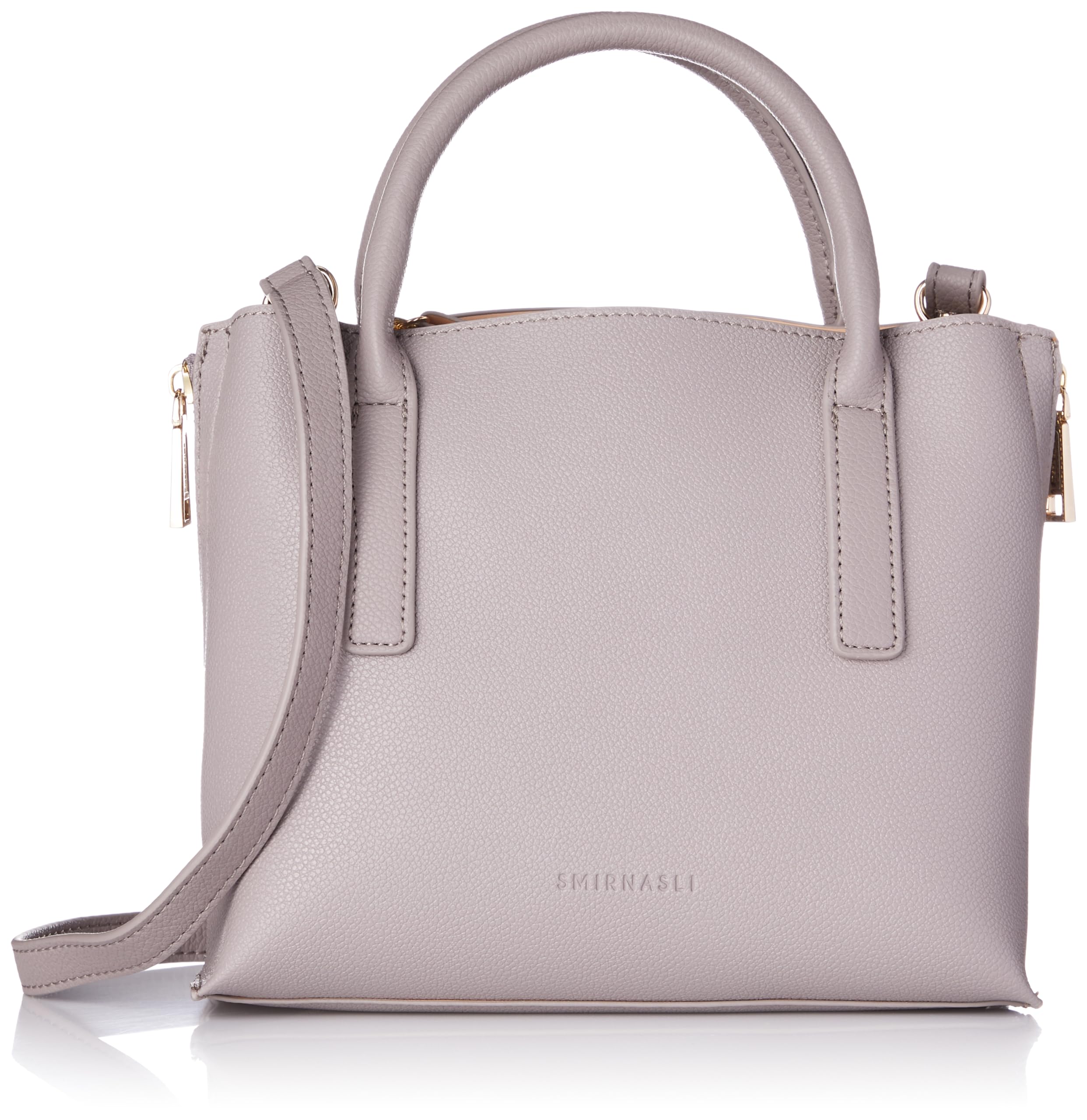 

Samir Nasri Double Zip Mini Tote Gray 2352211002 Women s 2-Way Bag, (390),