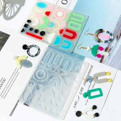 DIY Kunsthandwerk Ohrstecker Gussform Handgemachte DIY Ohrringe Silikonform Ohrhänger Baumeln UV Kristall Harz Epoxidform