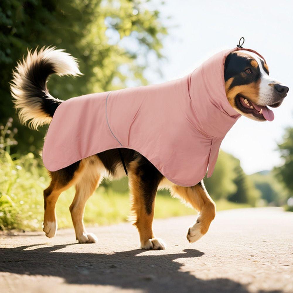 Adjustable Dog Rain Jacket Waterproof Pet Dog Raincoat Dog Sun Protection Clothing  For Dogs Puppy