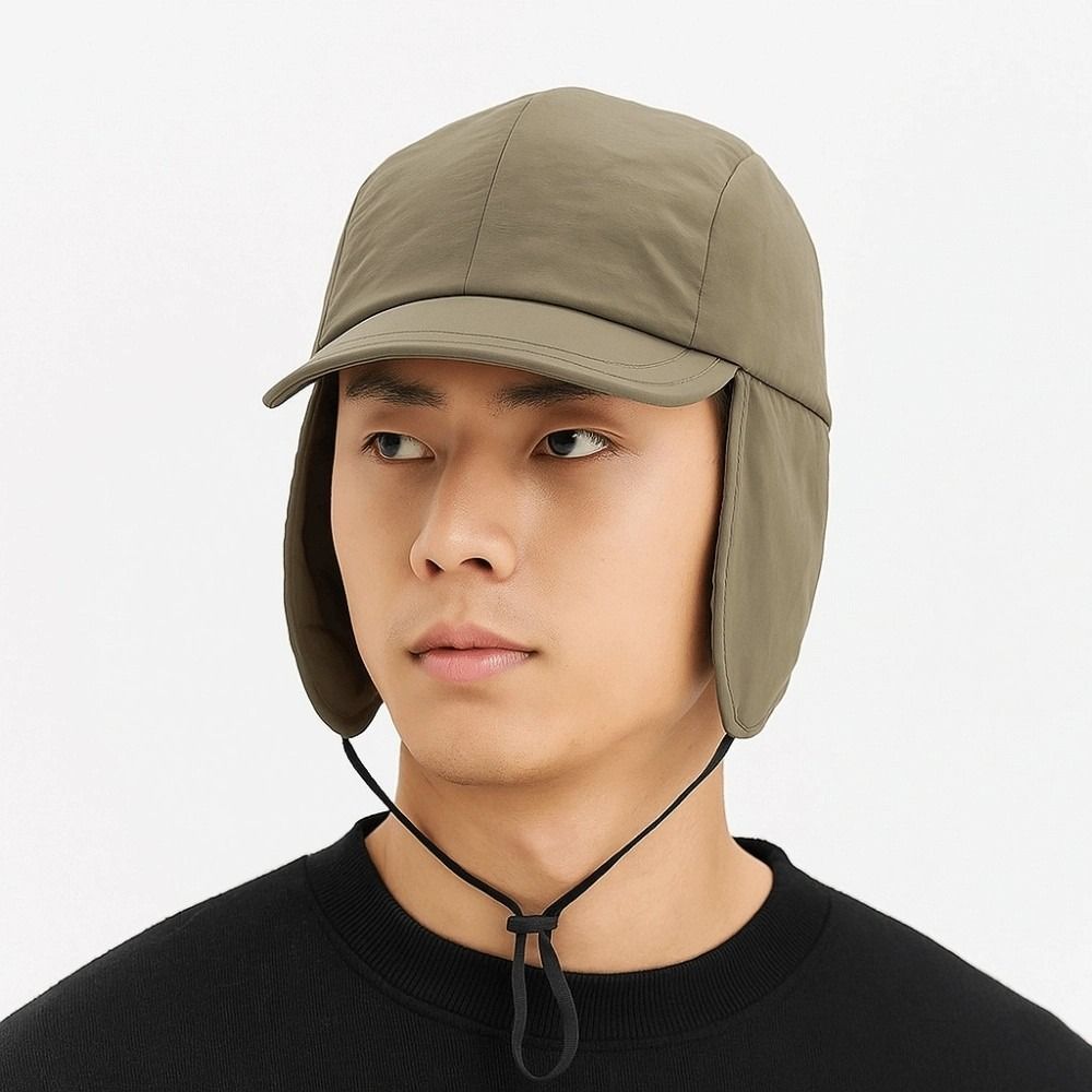 Lightweight Ear Protection Ushanka Multi-functional Windproof Pilot Cap Earflaps Visor Hat  Outdoor
