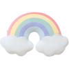 JIANEEXSQ Cloud Rainbow Shaped Pillow Home Decorative Creative Cushion Plush Stuffed Pillow Candy Color Cushion 00112021