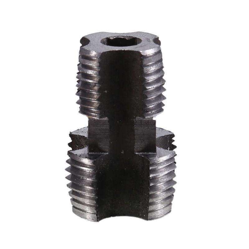 AEE4-PVC Thread Maker Tool Pipe Threader Plumbing Tool Kit Pipe Threader Set 1/2In 3/4In 1In Dies Plastic Pipe Tap Die Set