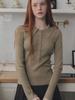 Teuwi Larkin Collared Button Long Sleeve Knit